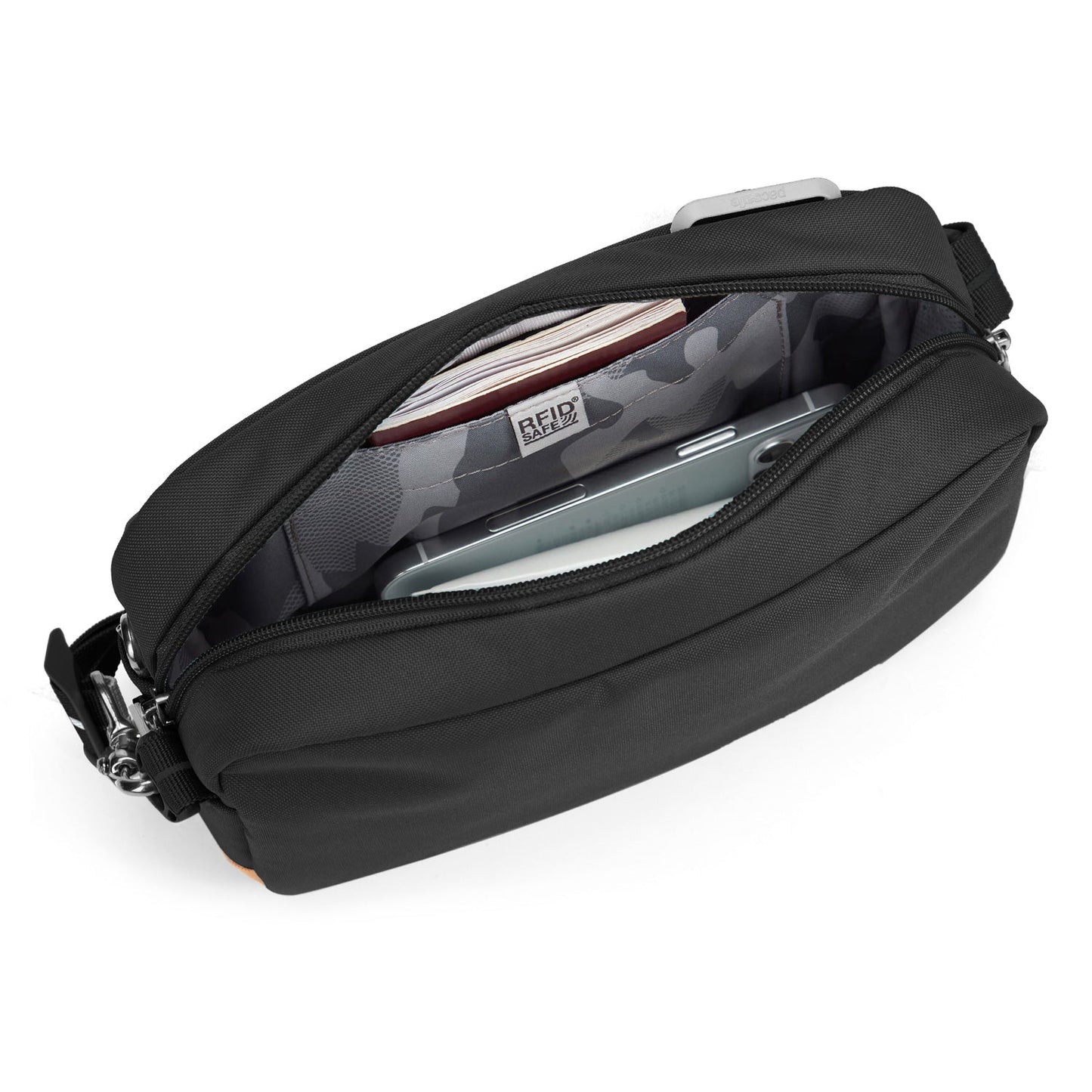 Pacsafe Go 隨行防盜斜背方包 2.5L 黑 35105130