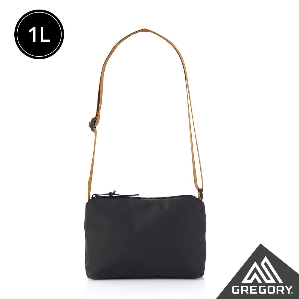 Gregory 1L ENVELOPE SHOULDER 斜背包 黑/棕色 GG125406