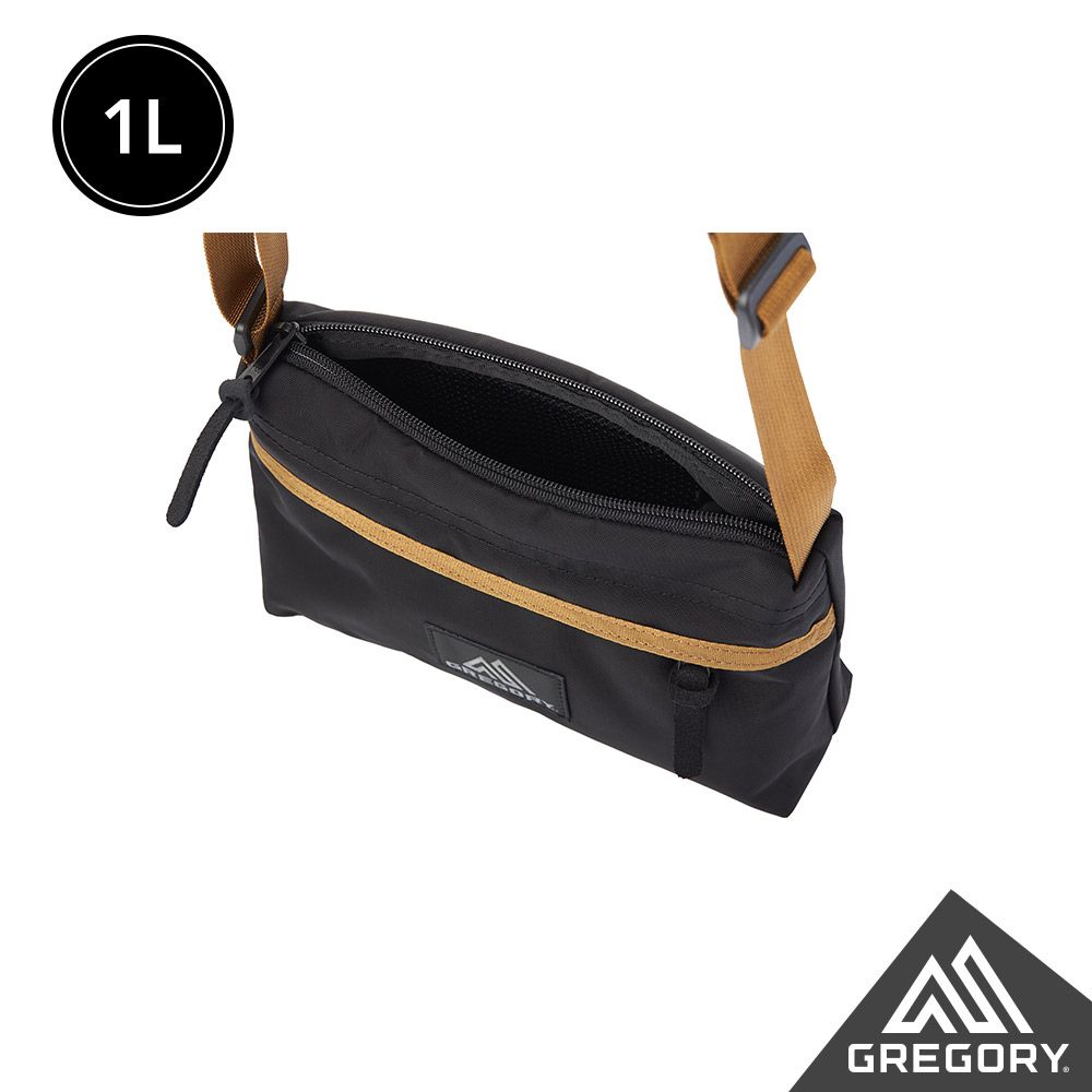 Gregory 1L ENVELOPE SHOULDER 斜背包 黑/棕色 GG125406