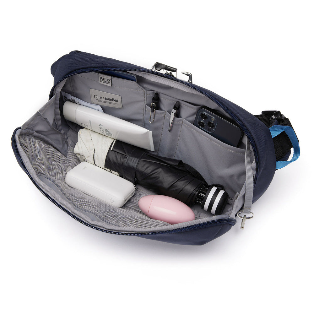 Pacsafe V 防盜斜背胸腰包 5L 海洋藍 30615658